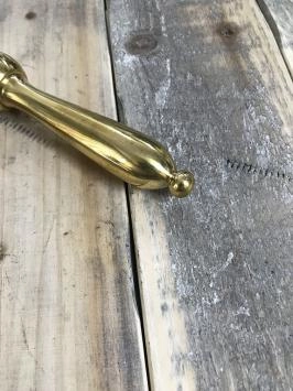 Türgriff aus poliertem Messing, Tür, inklusive Dorn 8 x 8 mm