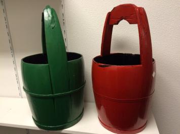 Houten emmer groen, nostalgie