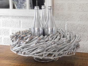 Luxe stijlvolle fles - decoratie voor bloemen/takken