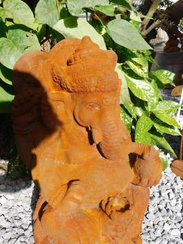 Statue Ganesha 1 Oxid, ein Hindu-Gott, voller Oxidstein Statue