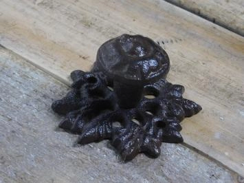 Deurknop - Knop gietijzer, Esdoorn, bruin