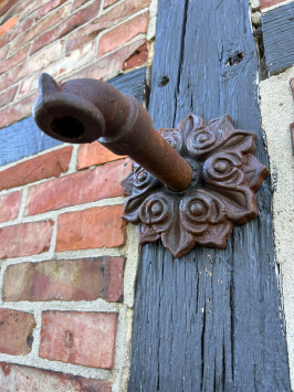 Wasserspeier für Gartenbrunnen, Rosette - Gusseisen