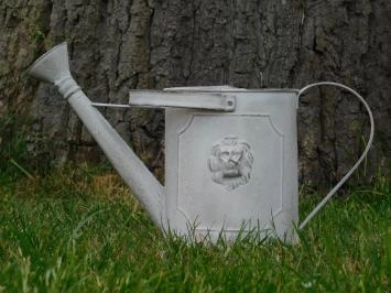 Gartengießkanne mit Löwenkopf – gealtertes Metall – 4,5 l