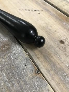 Deurknop, klink, ijzer Blackline, zwart