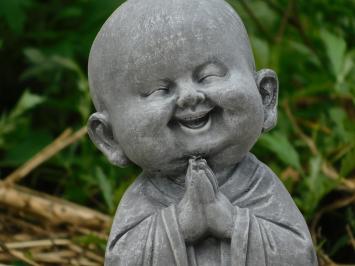 Mönchsfigur, Stein, Statue als Gartendekoration, Gartenstatue