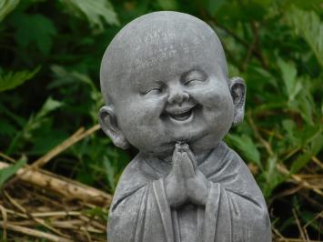 Mönchsfigur, Stein, Statue als Gartendekoration, Gartenstatue