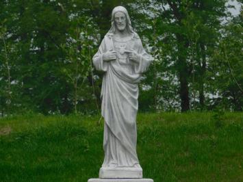 Jesusstatue über 1 Meter, Stein, große Gartenstatue Jesus