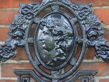 Hekwerk, raamrek, gietijzer, zwart, groot 