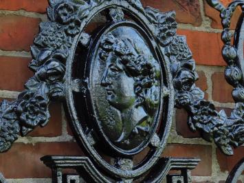 Zaun, Fensterbank, Gusseisen, schwarz, groß