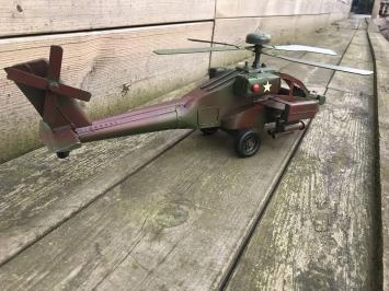 Metalen schaalmodel - Apache helikopter - gevechtshelikopter