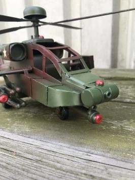 Metalen schaalmodel - Apache helikopter - gevechtshelikopter