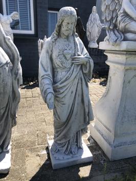 Jesus Herz-Jesu-Statue XXL, massiver Stein