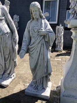 Jesus Herz-Jesu-Statue XXL, massiver Stein