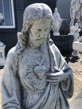 Jesus Herz-Jesu-Statue XXL, massiver Stein