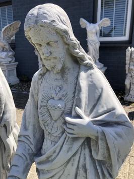 Jesus Herz-Jesu-Statue XXL, massiver Stein