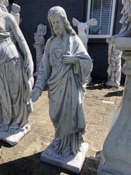 Jesus Herz-Jesu-Statue XXL, massiver Stein