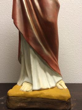 Jesus Statue, Vollstein, original Kirchenstatue in Farbe