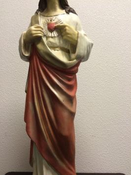 Jesus Statue, Vollstein, original Kirchenstatue in Farbe