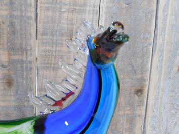 Glasgeblasenes Pferd im Muranostil, farbenfroh