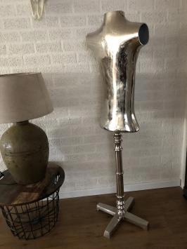 Dressman-Puppenmann, Alu-Rohbau, Torso auf Ständer