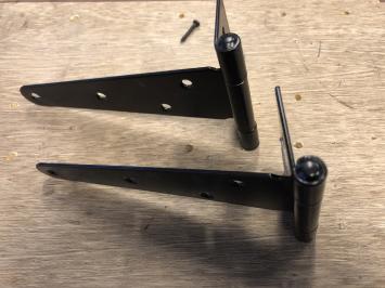 Set deur-kast scharnier, deurband, zwart borstband ijzeren deur scharnier