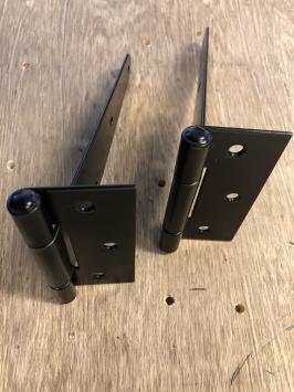 Set deur-kast scharnier, deurband, zwart borstband ijzeren deur scharnier