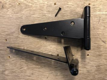Set deur-kast scharnier, deurband, zwart borstband ijzeren deur scharnier