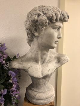 Skulptur David, massiver Stein, Statue