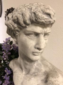 Skulptur David, massiver Stein, Statue