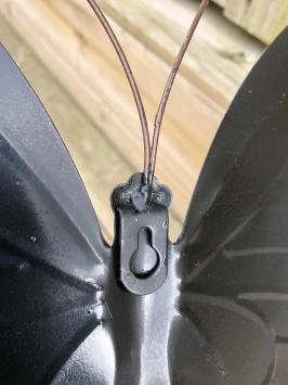 Metalen muurdecoratie - vlinders - set van 3 - kleurrijk