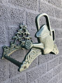 Gießkanne - Schlauchhalter aus Gusseisen - grün
