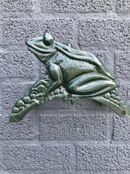 Frog - Schlauchhalter aus Gusseisen - grün - klassisch