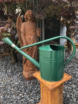 Klassische Gartengießkanne – Metall – grün – 7,5 Liter