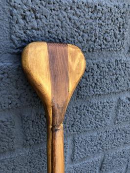 Houten peddel - handgemaakt - muurdecoratie - licht