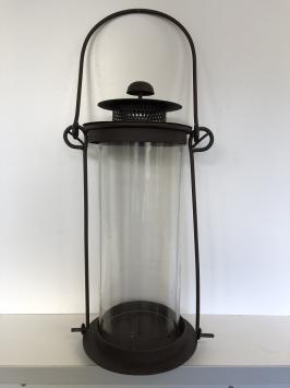 Forse stormlantaarn, metaal met glas, zeer fraai!