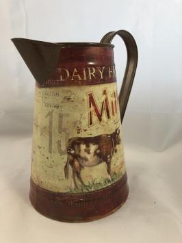 Milchkännchen - Vintage-Design mit Kuh - Dekorative Blumenvase