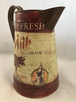 Milchkännchen - Vintage-Design mit Kuh - Dekorative Blumenvase