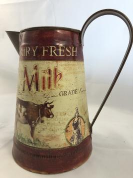 Milchkännchen - Vintage-Design mit Kuh - Dekorative Blumenvase