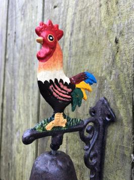 Türklingel 'Rooster', Gusseisen, klein