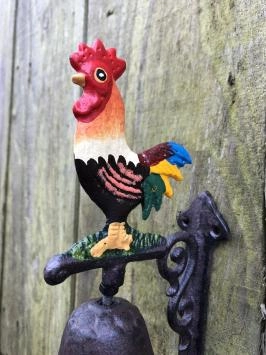 Türklingel 'Rooster', Gusseisen, klein