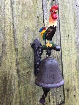 Türklingel 'Rooster', Gusseisen, klein