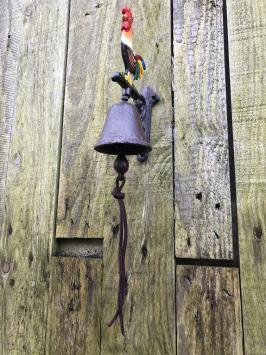 Türklingel 'Rooster', Gusseisen, klein