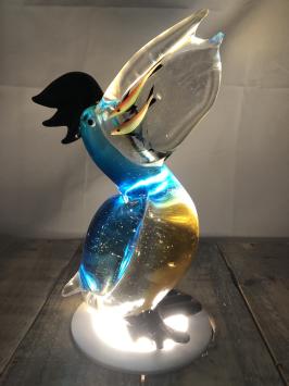 Schöner glasgeblasener Pelikan