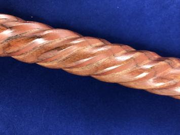Spazierstock, mit Messing-Zierknopf und handgeschnitztem Griff