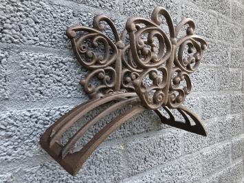 Butterfly – Gartenschlauchhalter aus Gusseisen – braun