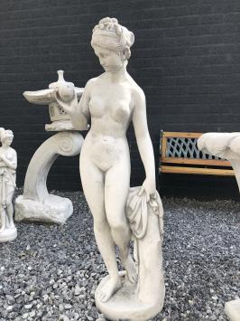 Stein Skulptur der Venus (Gott) mit Apfel, große Gartenskulptur