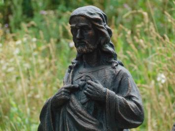 Gartenstatuen Jesus und Maria, Polystone, Set mit 2 Statuen