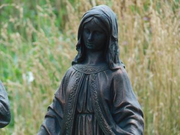 Gartenstatuen Jesus und Maria, Polystone, Set mit 2 Statuen
