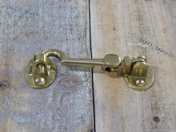 Kajütenhaken - Haken als Windhakenbefestigung, Messing, 10 cm