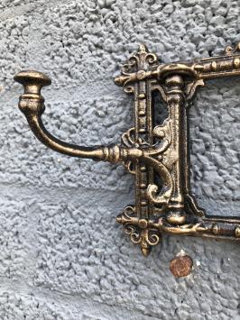 Wand kapstok, gietijzer brons - Look